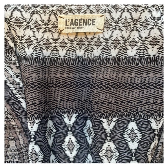 L’agence Printed sheath Dress with Front Slit Size 4 - Picture 9 of 14